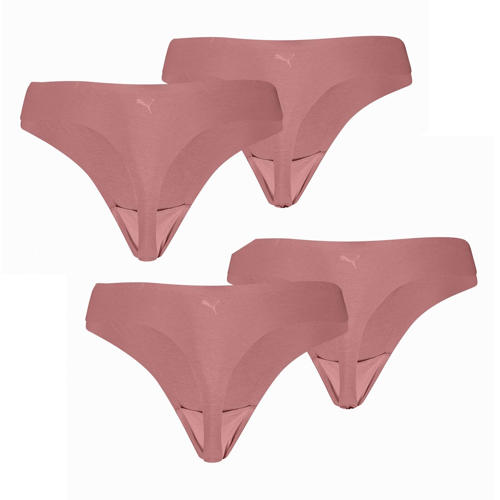 4er Pack Strings weich elastisch Damen - Invisible Ultra Soft Cotton 3/4