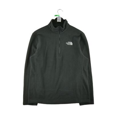 Tweedehands - heren tnf zwarte fleece pullover - zeer goede staat
