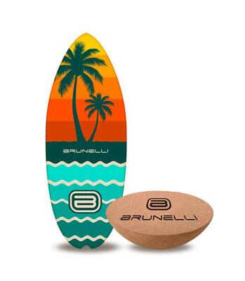 Halfshell 88cm balance board set hout met halve bol – balans