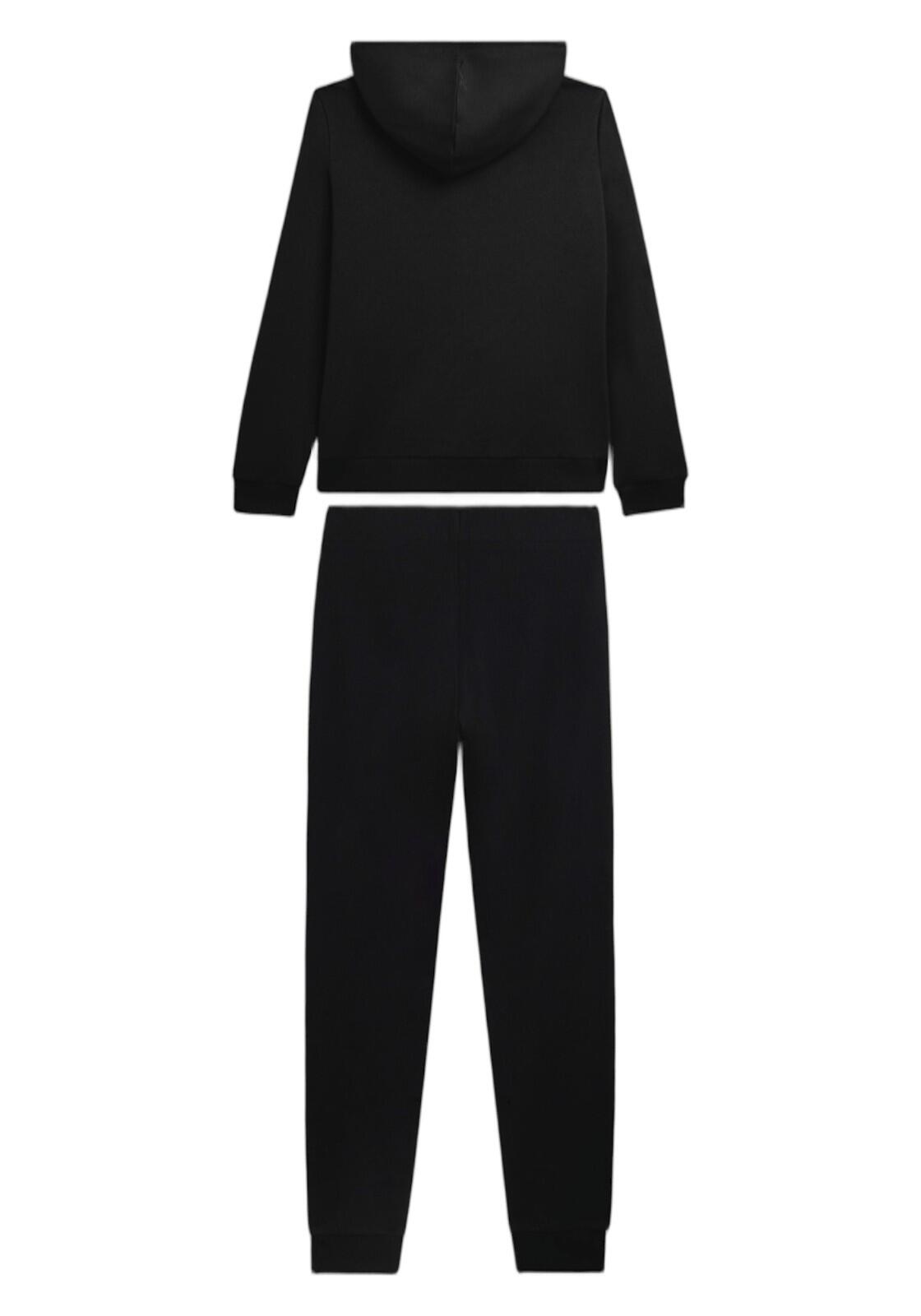Jumpsuit met ritssluiting en capuchon met animalier voering 2/3