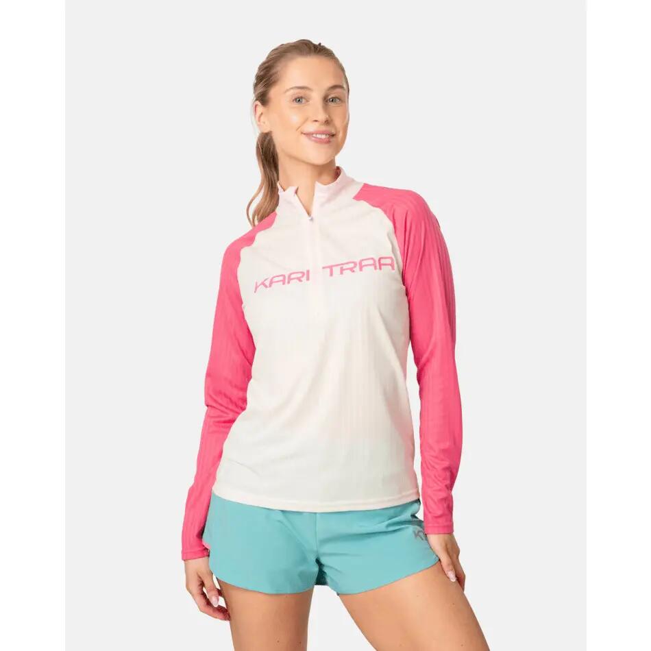 Half-zip long sleeve base layer for women Kari Traa Ella 3/5