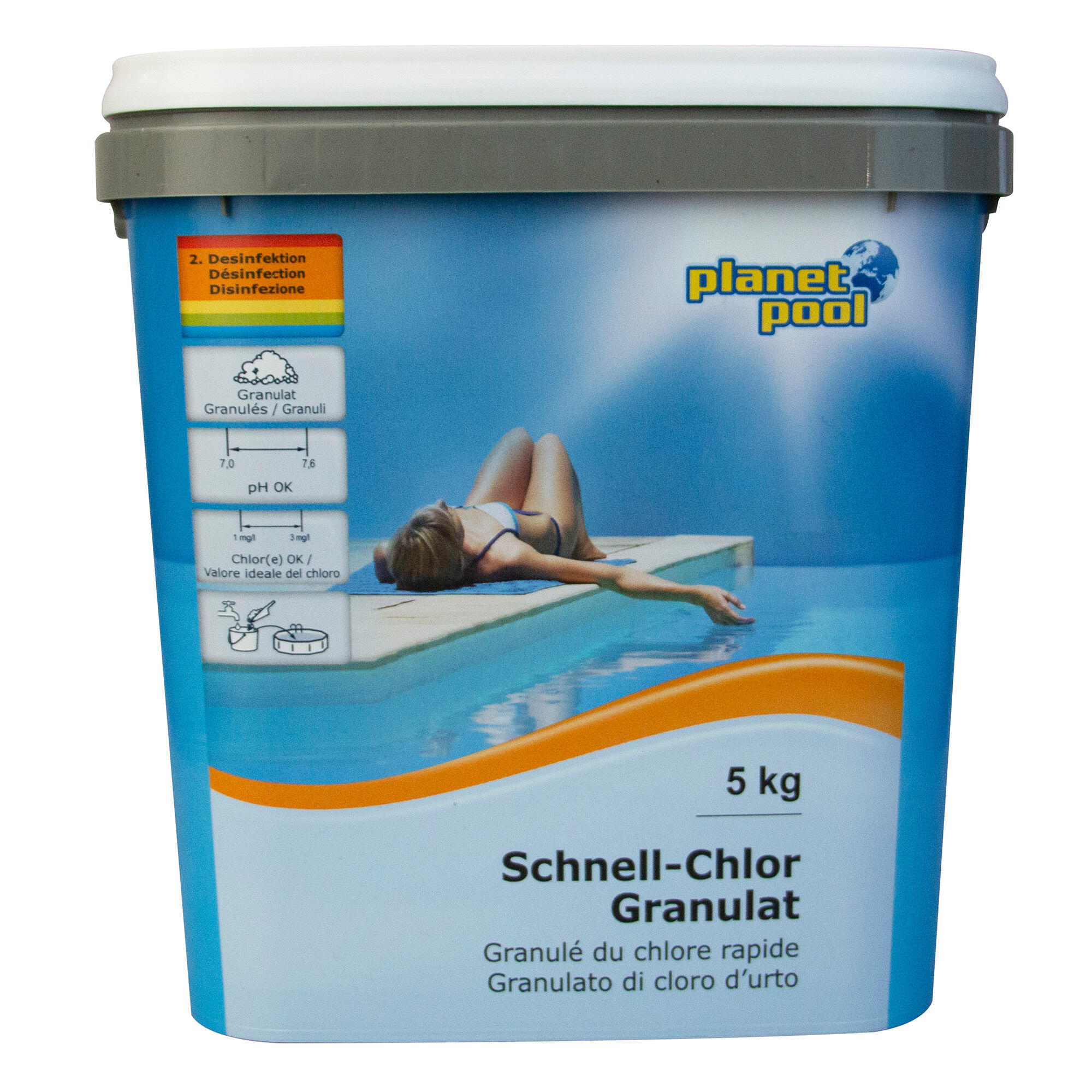 Planet Pool - Schnell-Chlor-Granulat, 5 kg 3/3