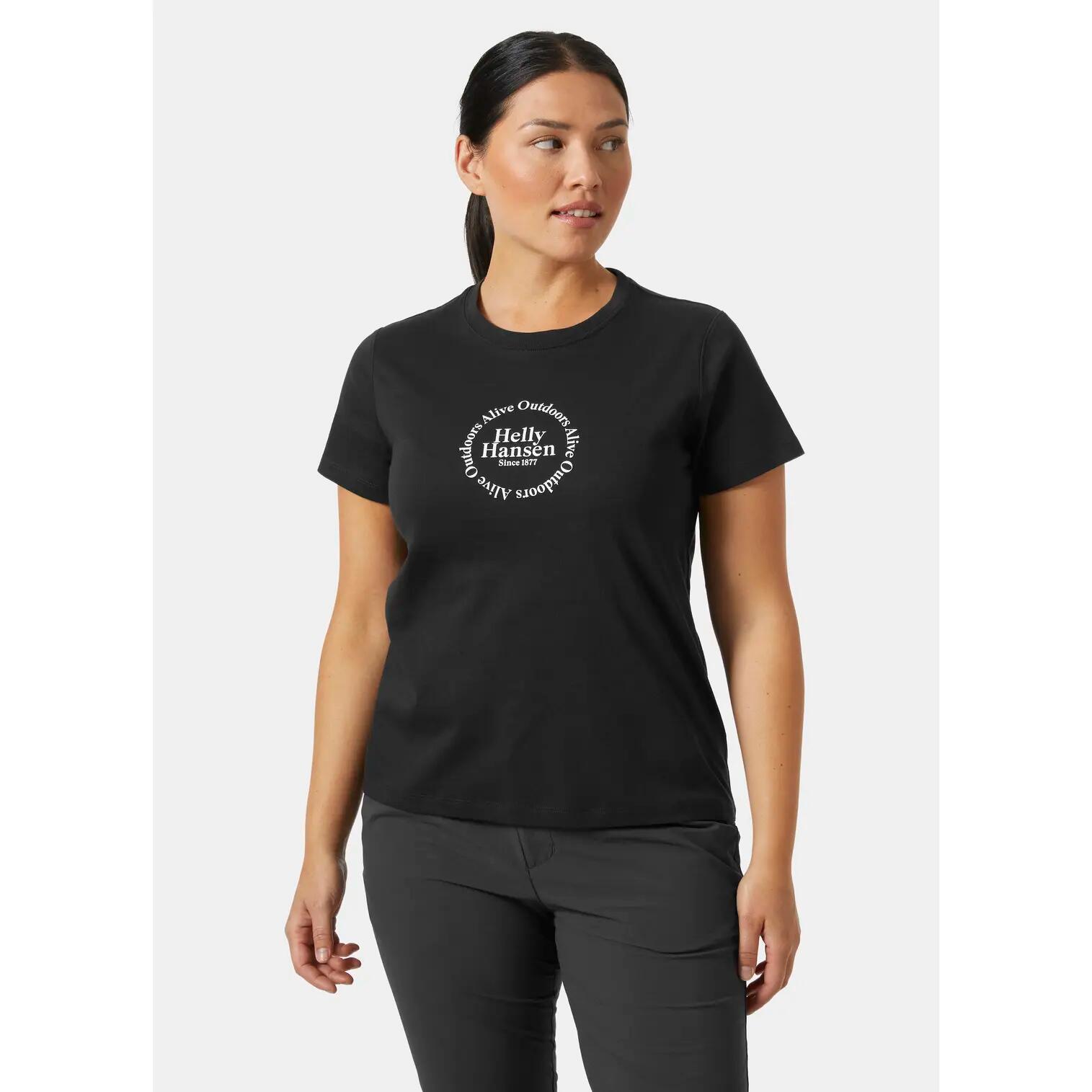 Dames-T-shirt Helly Hansen Core Graphic 2.0 2/4