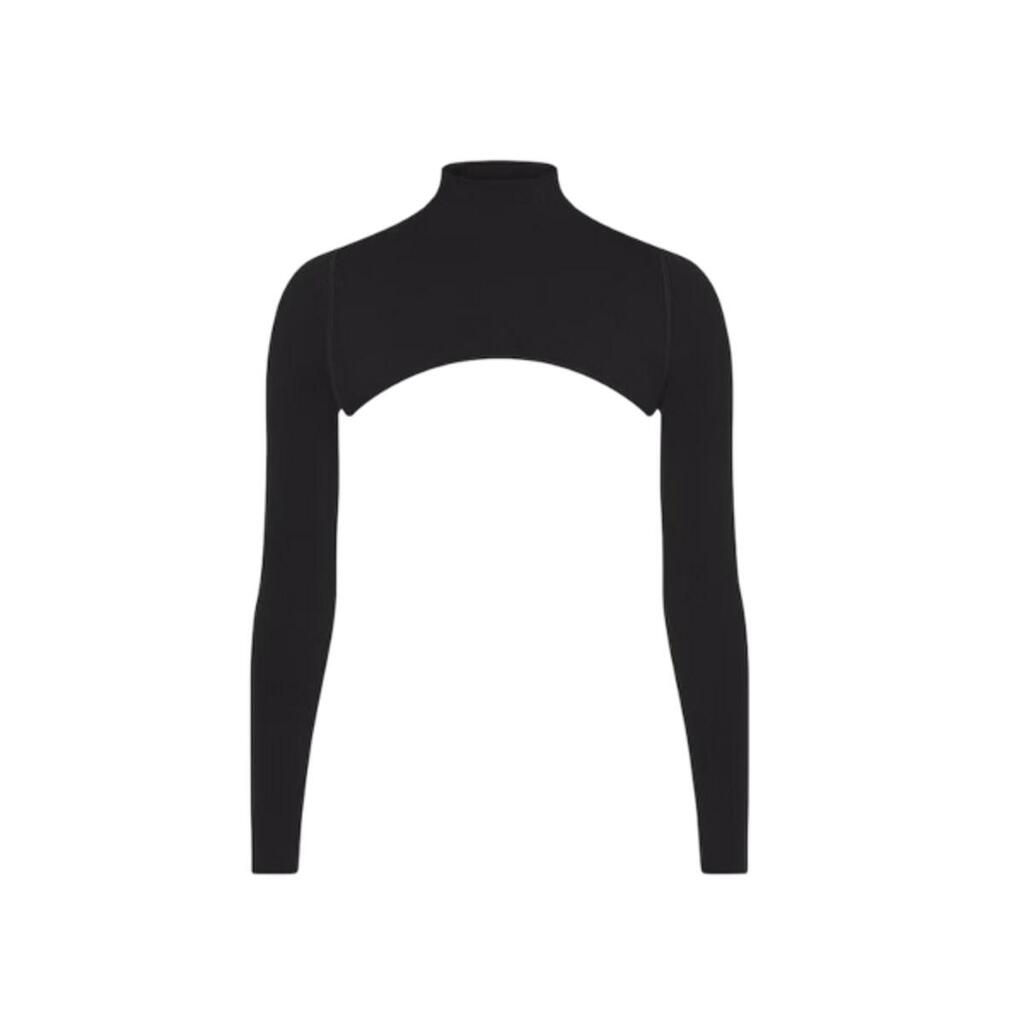 x SKIMS Women's Vintage Seamless Shrug Obsidian