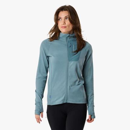 Pull randonnée femme respirant Ultra Light Tech Midlayer Full Zip entraînement