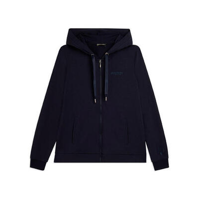 Felpa Cappuccio Zip con logo FREDDY in strass