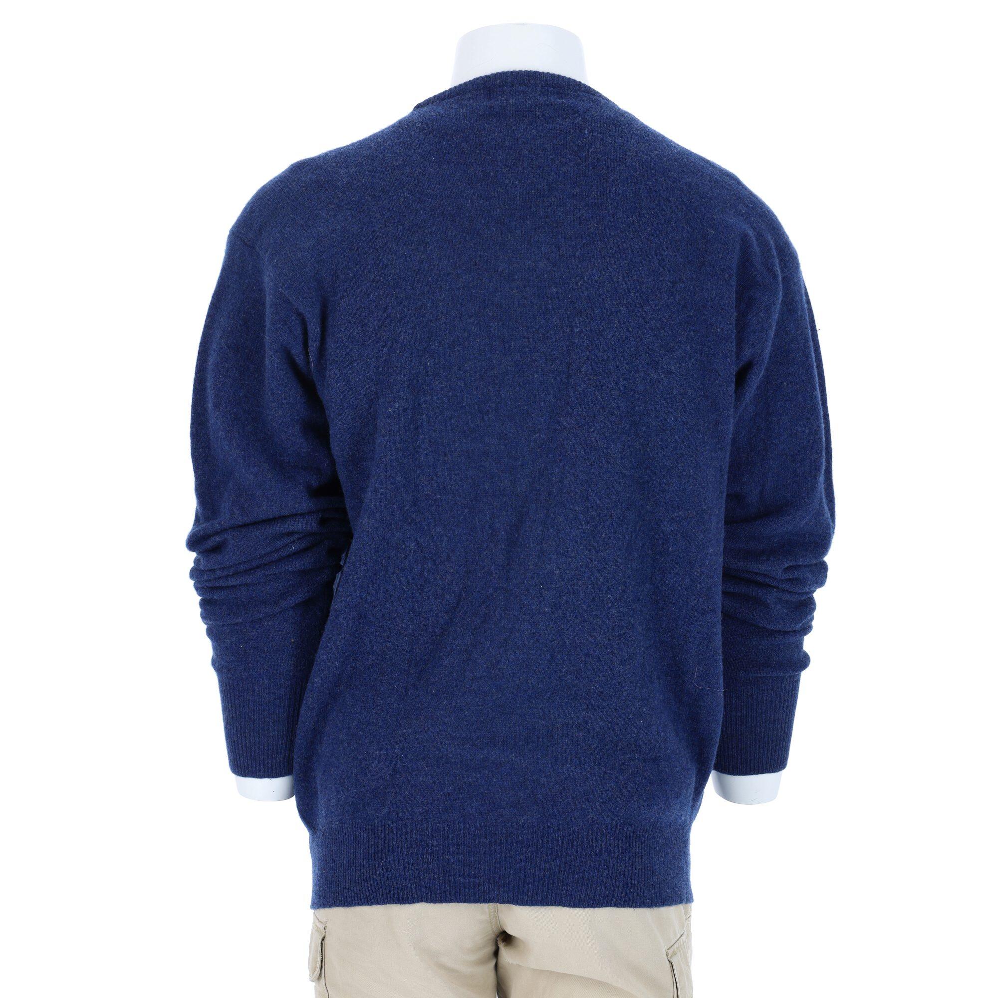 Suéter de Gola Redonda para Homens Azul Marinho 2/7