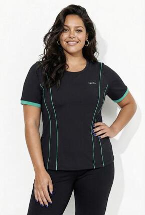 Damen Funktions-Shirt Rundhals Halbarm recycelt