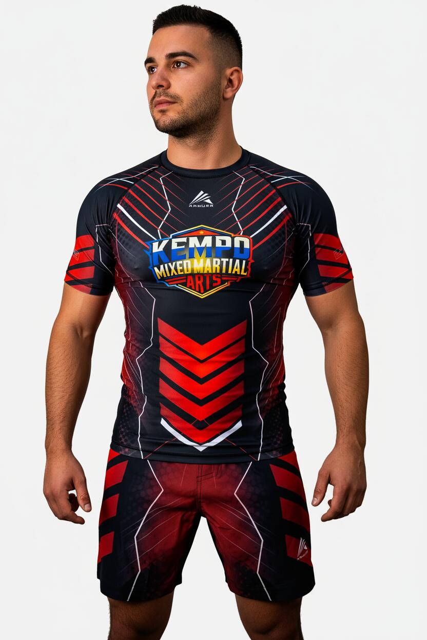 Rashguard ARMURA Kempo 3.0 Rosu Juniori