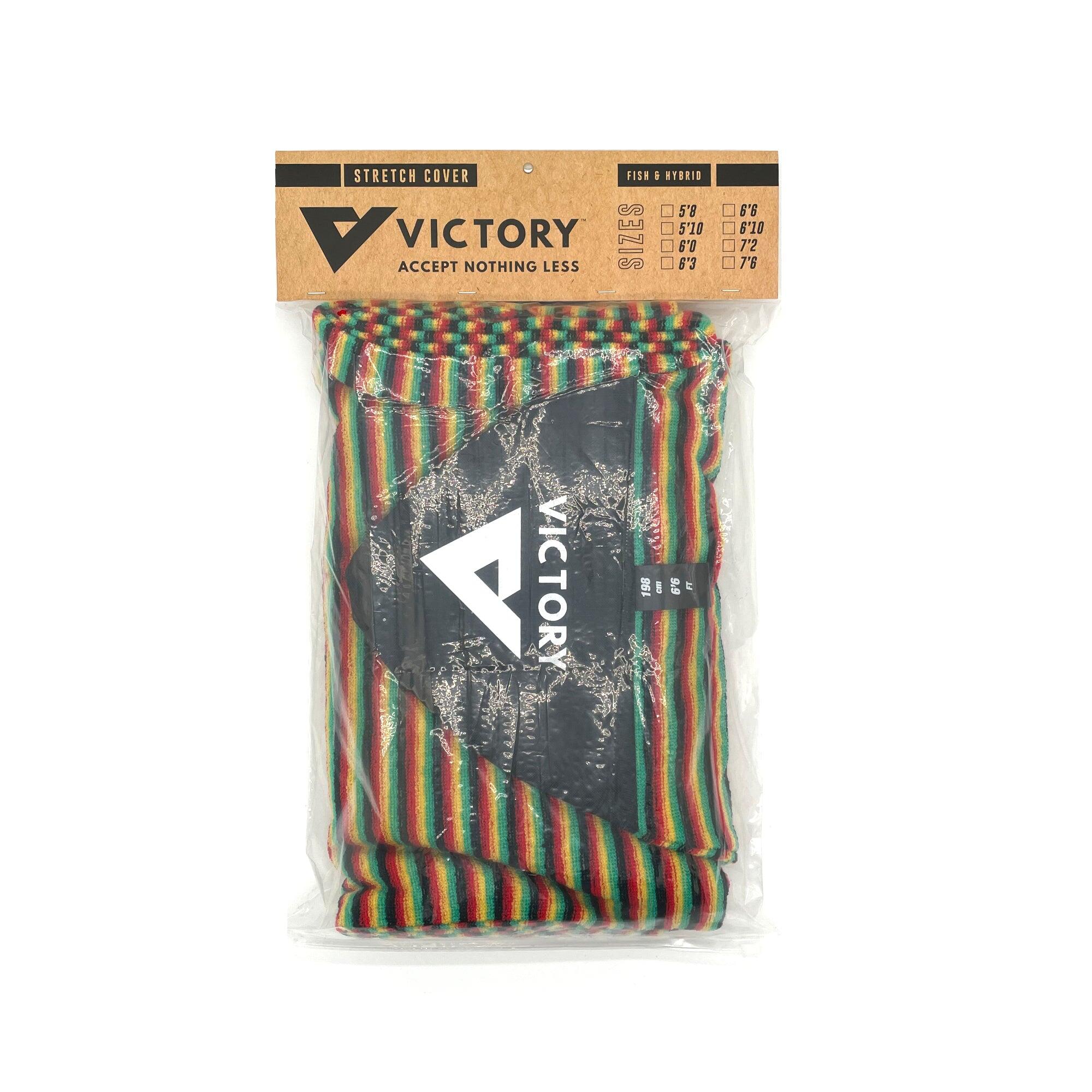 VICTORY - Funda calcetín de surf - Retro / Fish / Hybrid - 6'6 - Rasta 3/4