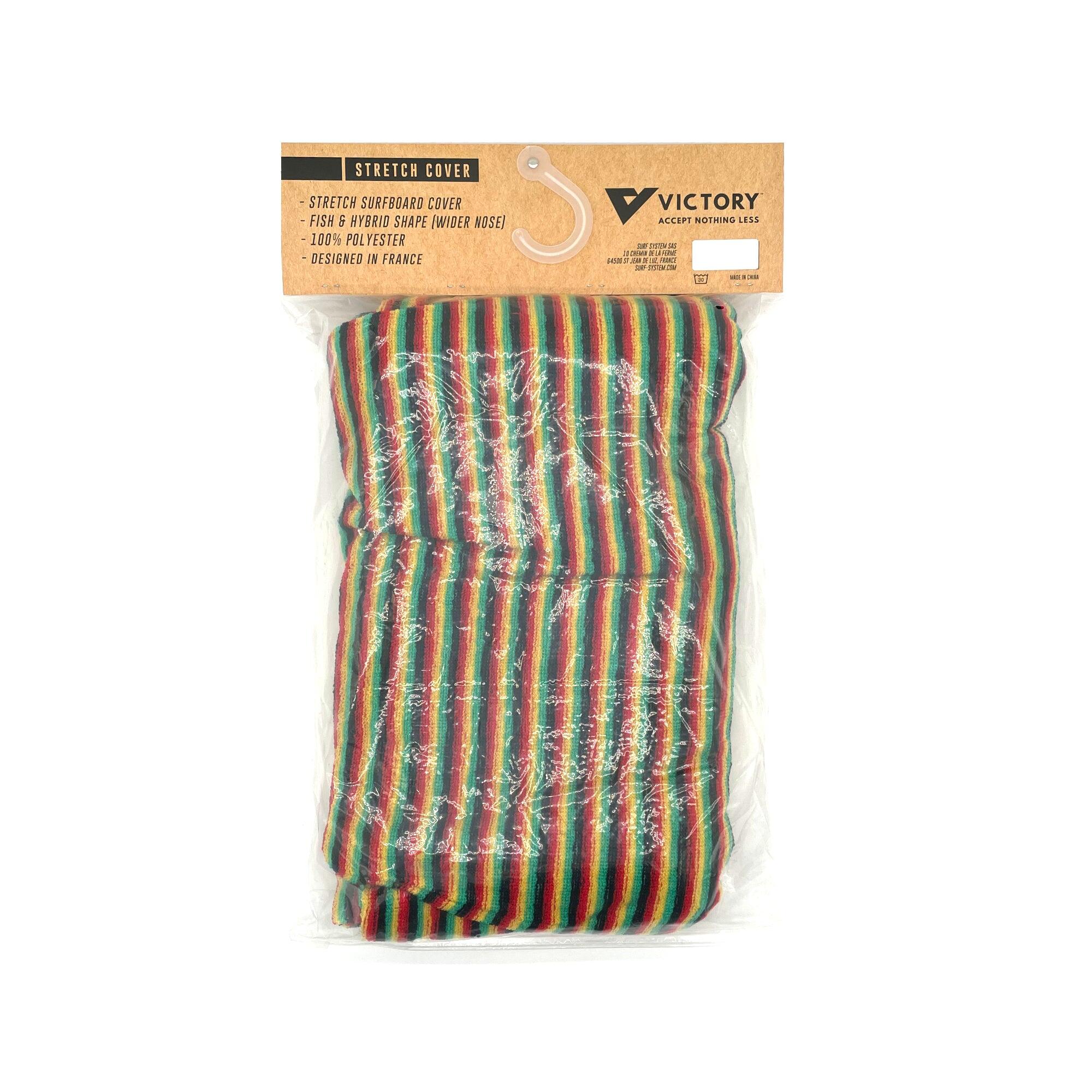 VICTORY - Funda calcetín de surf - Retro / Fish / Hybrid - 6'6 - Rasta 4/4
