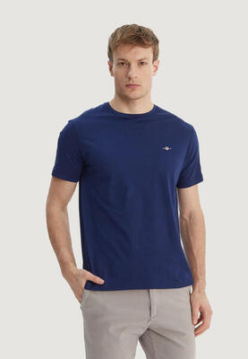 Crop top t-shirt reg shield ss t-shirt heren blauw