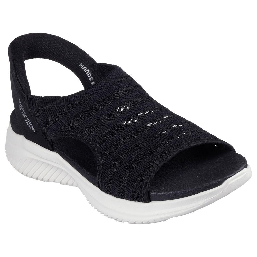 Sandalia Mujer Skechers Slip-ins Ultra Flex 3.0 Sun Warmth Negra 2/7
