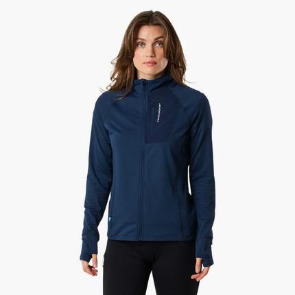 Pull randonnée femme respirant Ultra Light Tech Midlayer Full Zip entraînement
