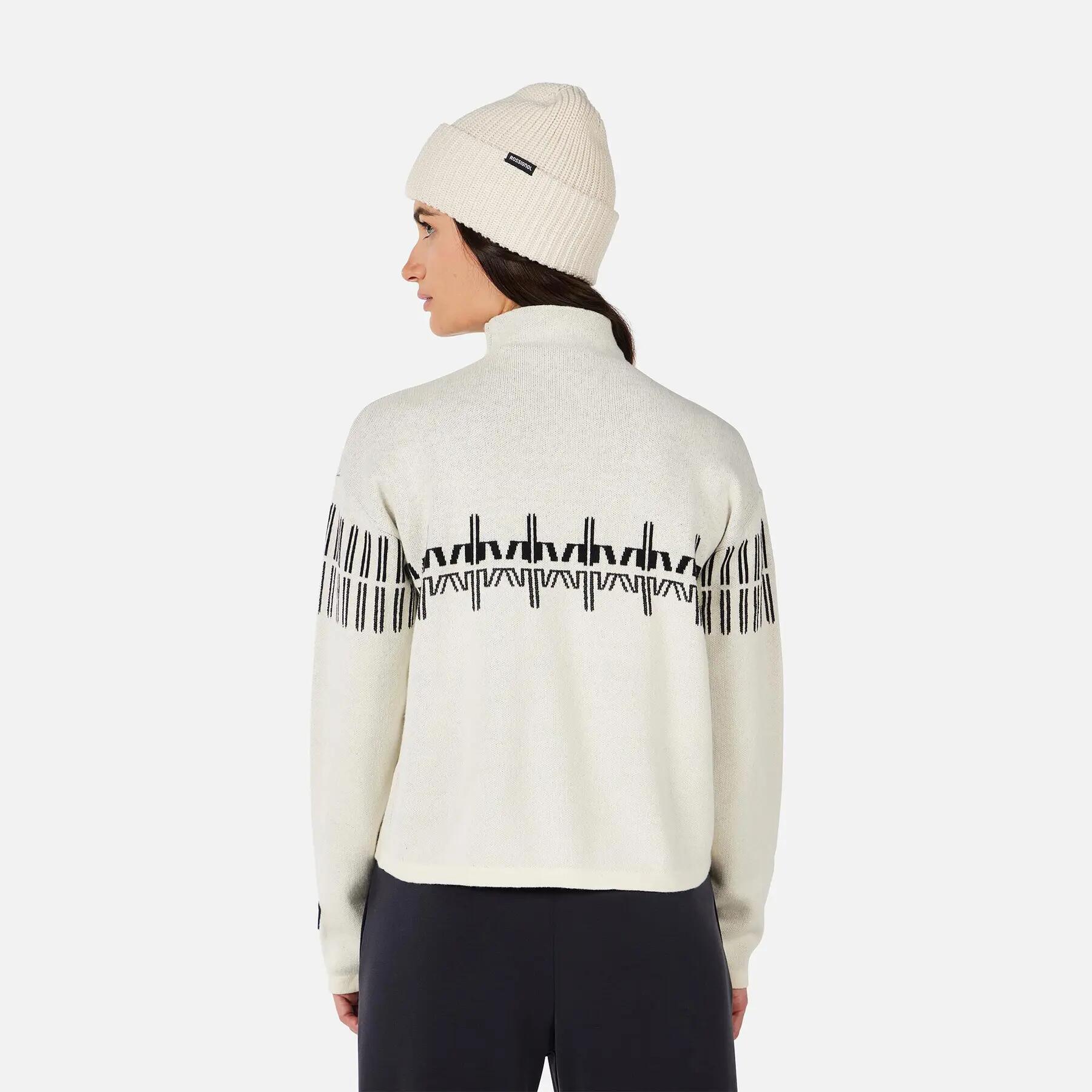 Pull col roulé à motifs femme Rossignol 2/5