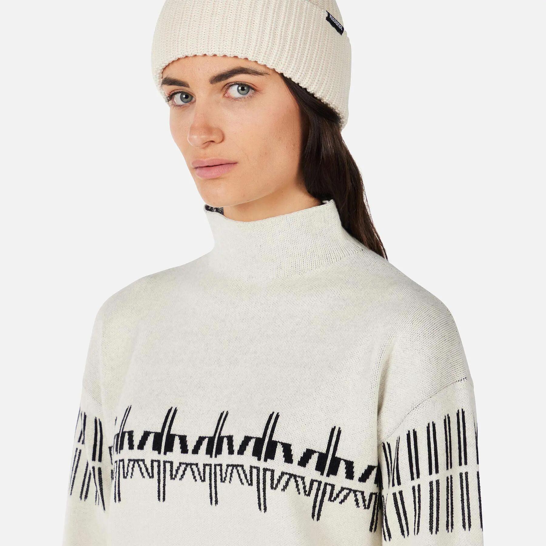 Pull col roulé à motifs femme Rossignol 5/5