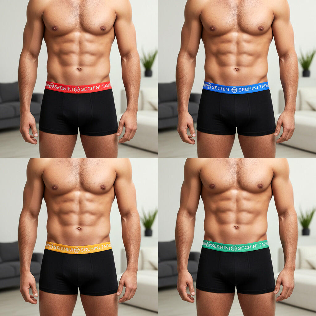 Sergio Tacchini Pack de Boxers Homme  Lot de 4 4/7