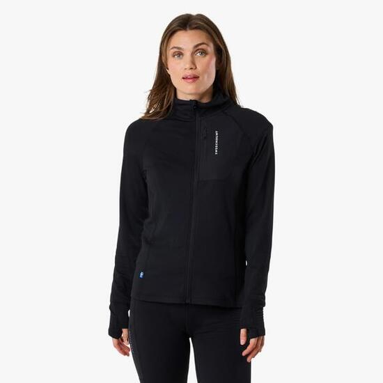Pull randonnée femme respirant Ultra Light Tech Midlayer Full Zip entraînement