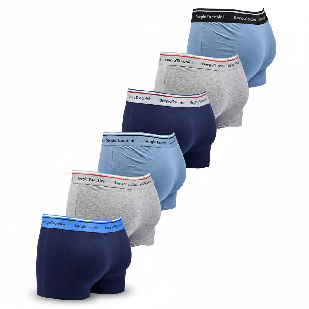 Sergio Tacchini Pack de calzoncillos bóxers para hombre Lote de 6 3/7