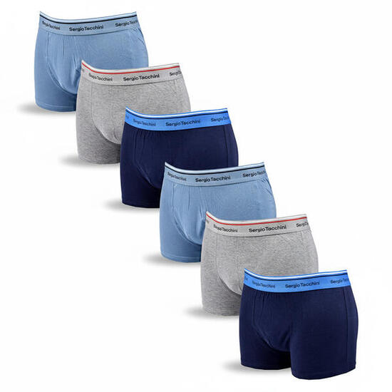 Sergio Tacchini Pack de Boxers Homme Lot de 6