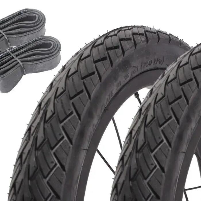 KUJO ONE 0 ONE A 14-inch x 1.75" bicycle tyre set + front inner tube
