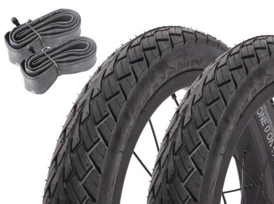 Fahrradreifen SET KUJO ONE 0 ONE A 12,5 Zoll x 2,25" + Schlauch AV