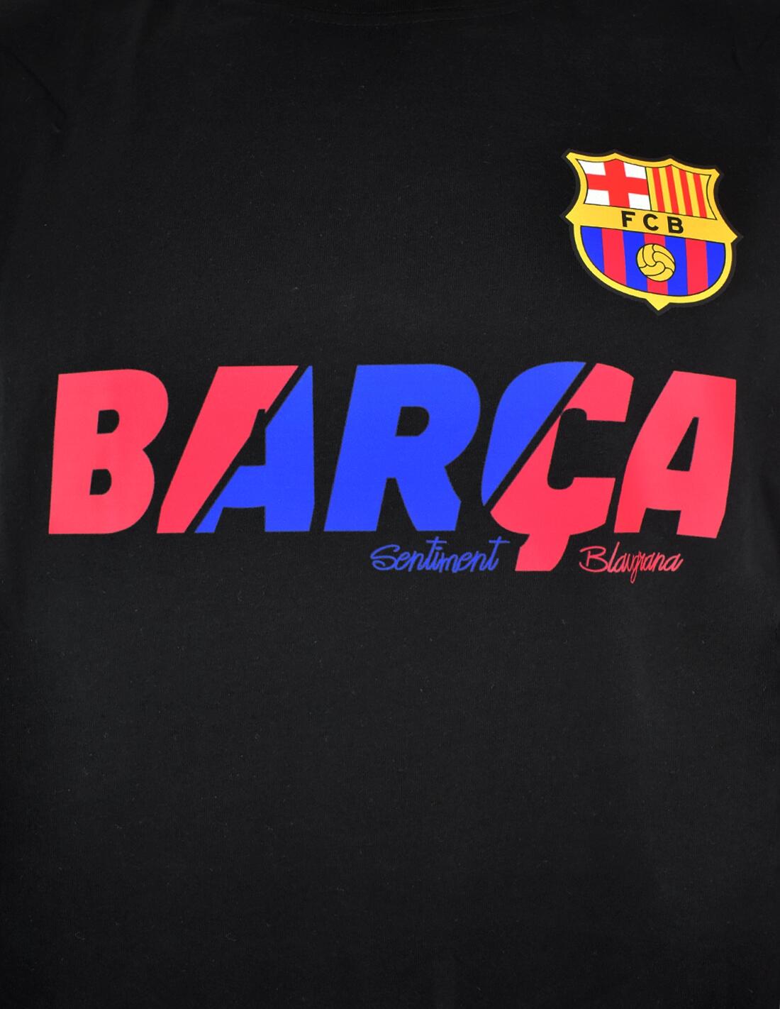 Camiseta FC Barcelona Sentiment Blaugrana Negra 2/3