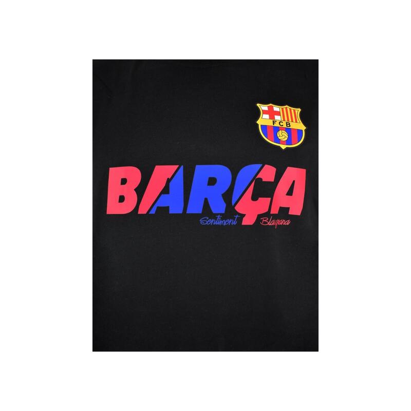 Maglietta nera da bambino dell'FC Barcelona