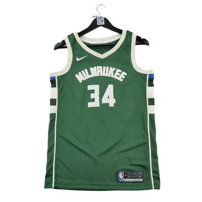 Seconda Mano - Maglia verde Milwaukee Bucks NBA Uomo - Stato eccellente
