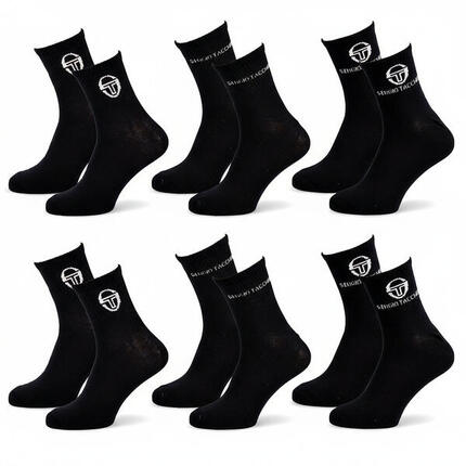 Sergio Tacchini Pack Chaussettes Courte Femme Quarter Lot de 6