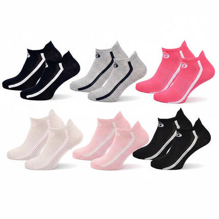 Sergio Tacchini Pack Chaussettes courtes Femme Sneaker Lot de 6