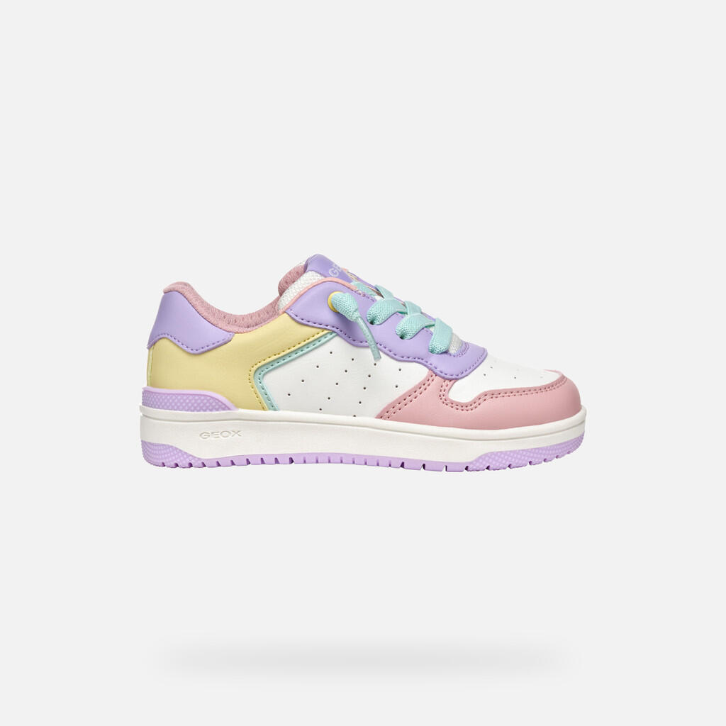 Baskets Fille J WASHIBA GIRL Lilas/Jaune Clair 2/7