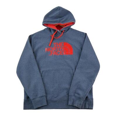 Tweedehands - heren tnf blauwe hoodie - zeer goede staat