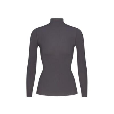 X skims women's weightless layers mock neck long sleeve top lead