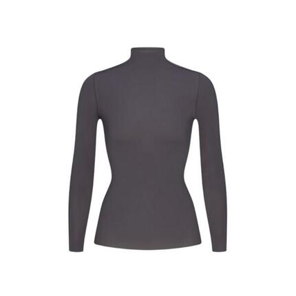 x SKIMS Women's Weightless Layers Mock Neck Long Sleeve Top Lead