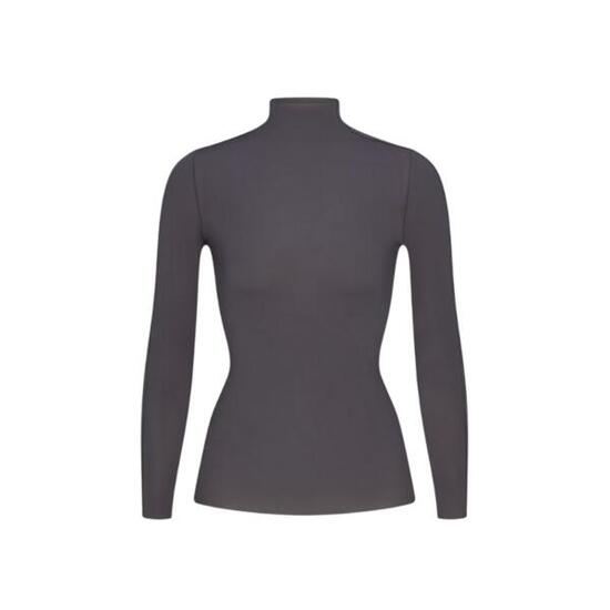 x SKIMS Women's Weightless Layers Mock Neck Long Sleeve Top Lead
