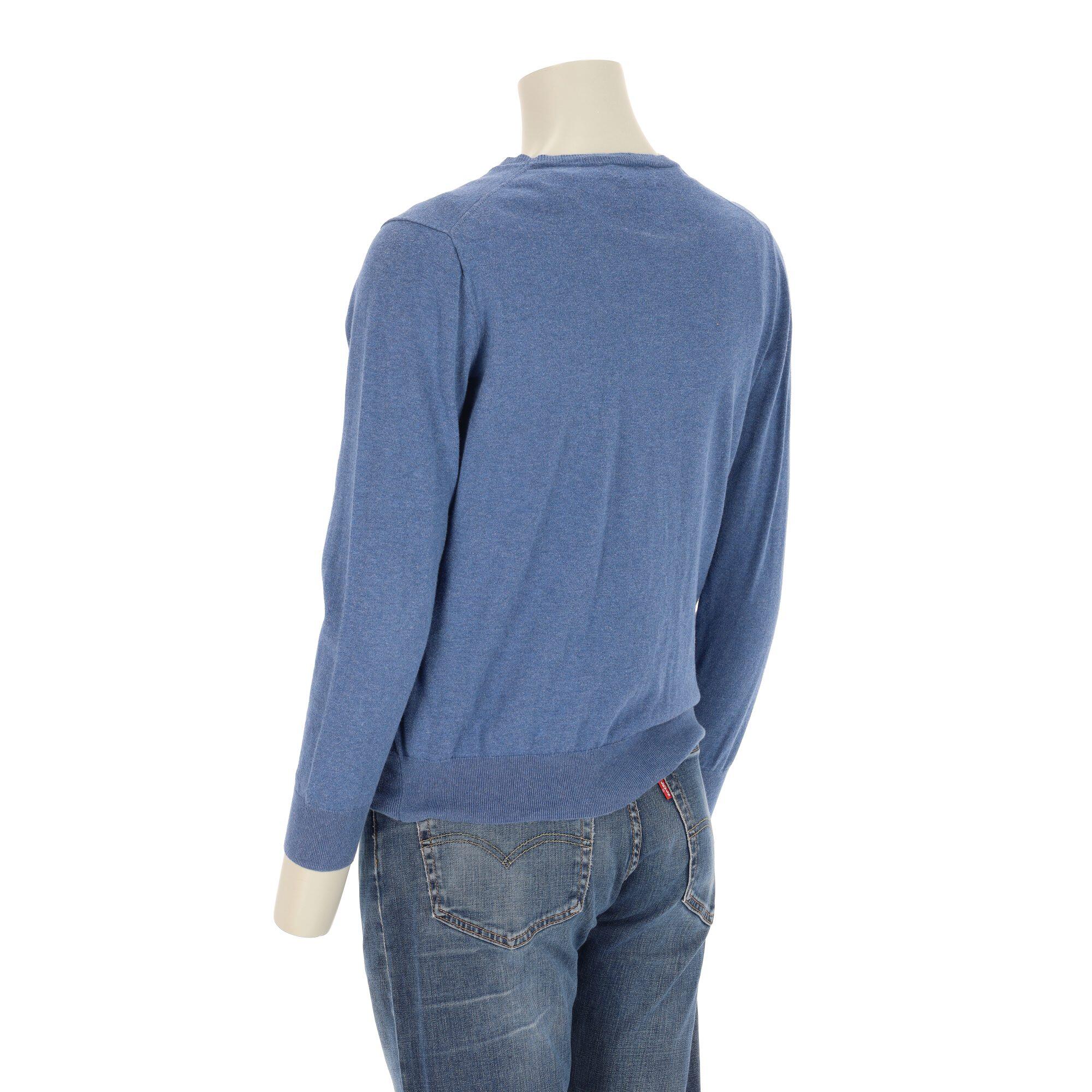Segunda Vida - Suéter azul de gola redonda para mulheres - Em muito bom estado 2/7