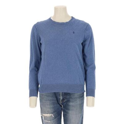 Tweedehands - dames crew neck blauwe trui - zeer goede staat