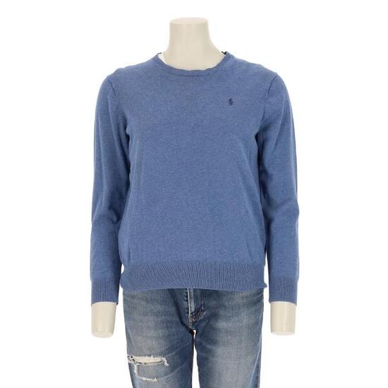 Seconda Mano - Maglione blu collo a giro per donna - Stato molto buono