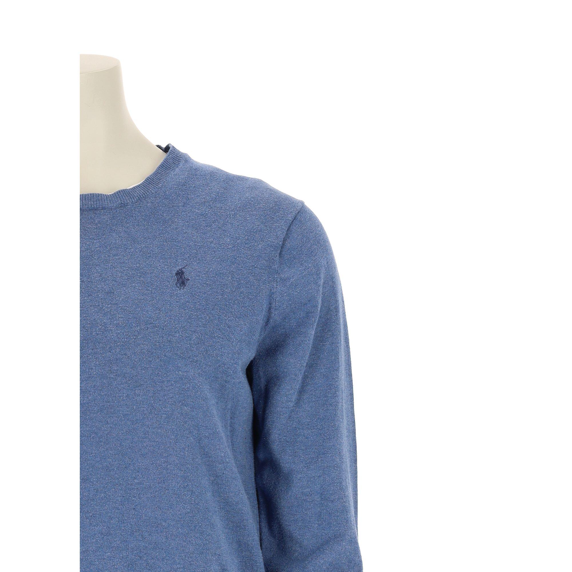 Segunda Vida - Suéter azul de gola redonda para mulheres - Em muito bom estado 6/7