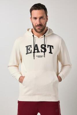 Heren hoodie fitness capuchon borstprint tot 7xl