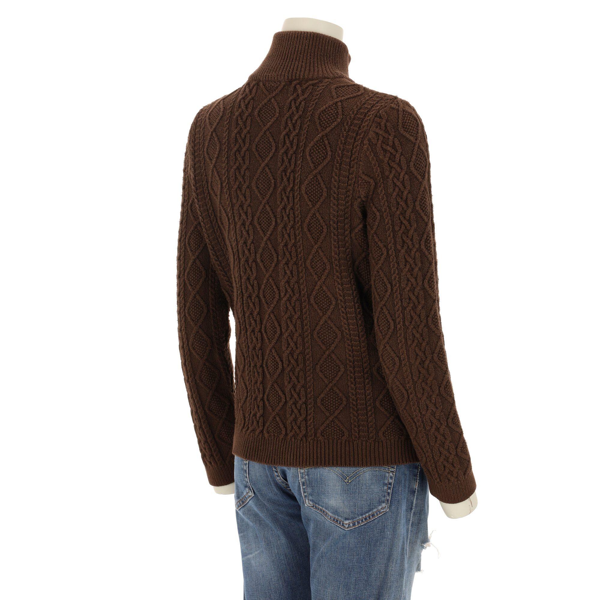 Reconditionné - Pull Femme Marron - Très Bon État 2/7
