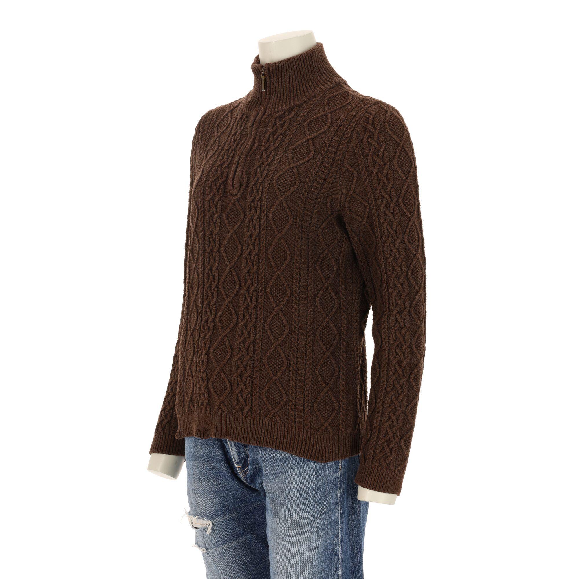 Reconditionné - Pull Femme Marron - Très Bon État 4/7