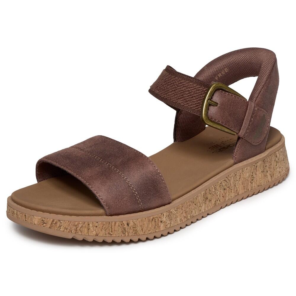 SANDALE FEMME Skechers Slip-ins  Bobs Sun Vibe Be Corky MARRON 4/7