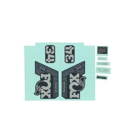 Zestaw naklejek na widelce rowerowe Fox Factory 2025 34 P-SE