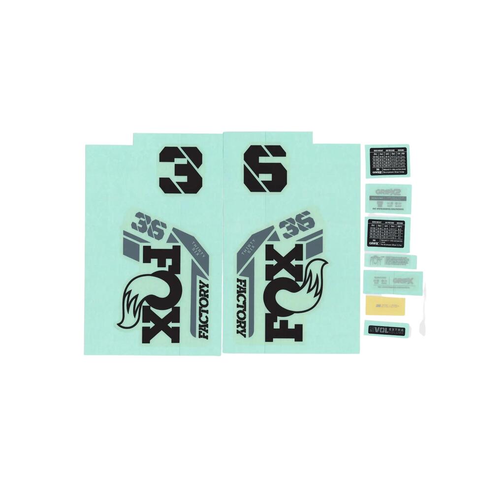 Bike fork sticker kit Fox Factory 2025 36 F-S