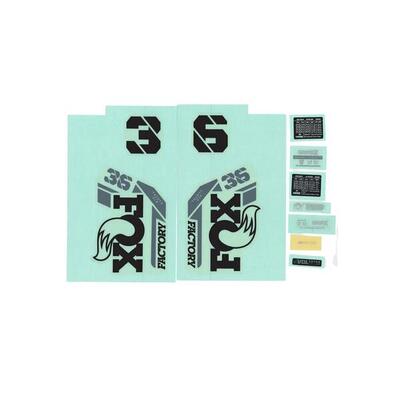 Kit di adesivi per forcella bici Fox Factory 2025 36 F-S