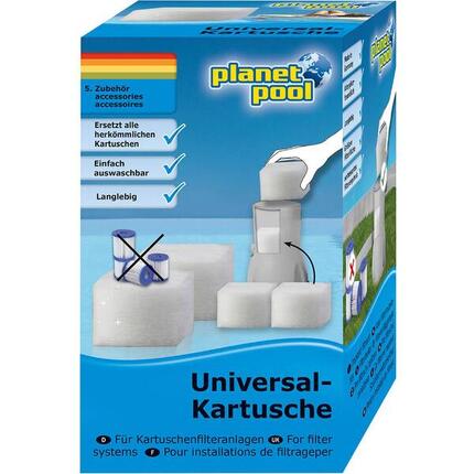 Planet Pool - Universal-Kartusche Cube (Doppel-Pack) für
Kartuschenfilter