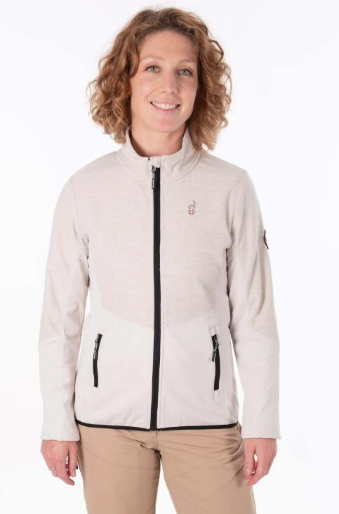 Veste Polaire de Randonnée Femme Aulp "Berti" L Beige 1/6
