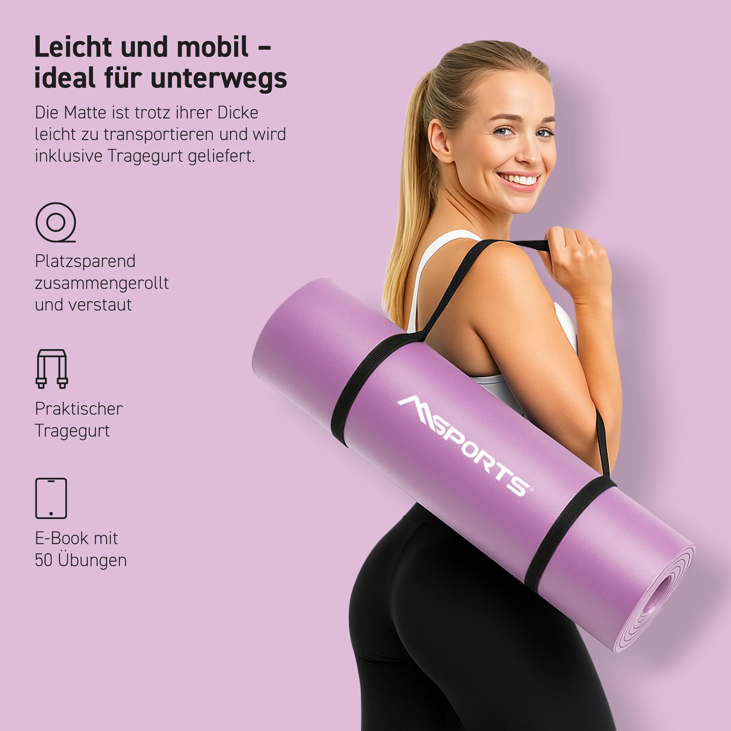 MSPORTS Premium gymnastiekmat 3/7